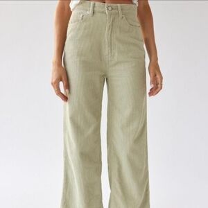 Sage green urban outfitters corduroy pants